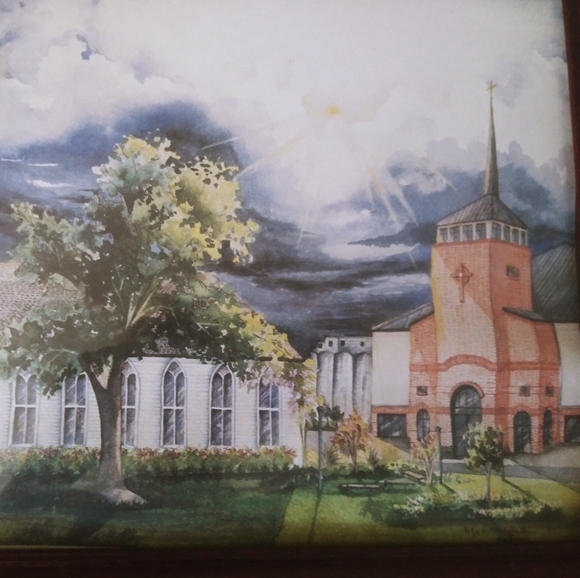 **Framed Watercolor Print